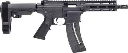 S&W M&P15-22 PISTOL 22LR 8" 25-SH W/ADJ ARM BRACE BLACK