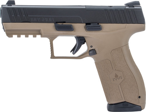 IWI MASADA 9MM 4.1" 3-DOT OPTICS READY 2-10RD MAG FDE
