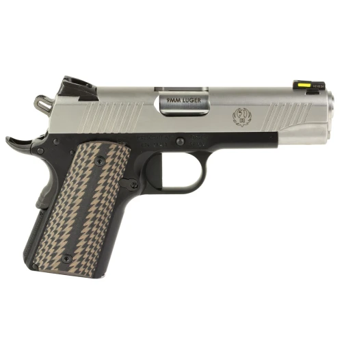 Ruger SR1911 CCO 9mm Luger, 4.25" Barrel, 7+1, Two-Tone