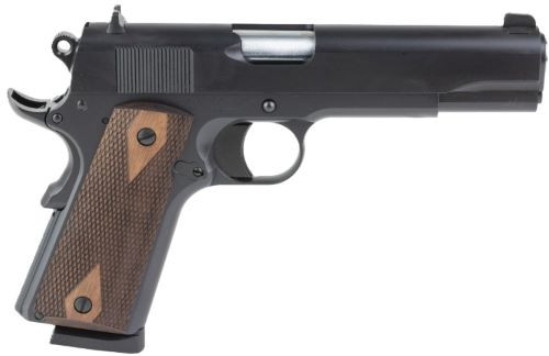 TISAS 1911 STAKEOUT 45ACP 5" BBL WALNUT GRIP 2-8RD BLACK