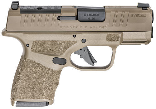 Springfield Armory HC9319FOSP Hellcat Micro-Compact OSP 9mm Luger 3" 11+1, 13+1 Flat Dark Earth Flat Dark Earth Cerakote Steel Slide Adaptive Textured Flat Dark Earth Polymer Grip