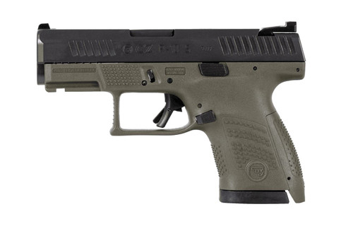 CZ P-10 S 9mm Luger, 3.5" Barrel, 12+1, OD Green / Black