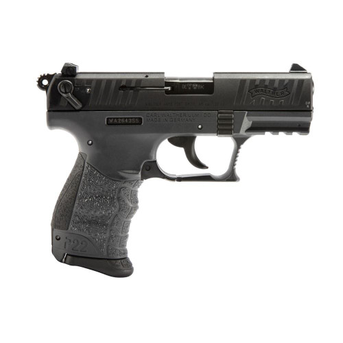 Walther P22Q Handgun .22 LR 10/rd Magazines (2) 3.42" Barrel Tungsten Grey