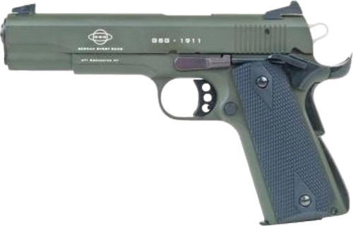 ATI GSG M1911 HGA .22LR 5" BL WOOD GRIP 10RD OD GREEN