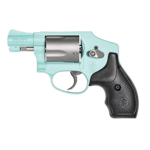 Smith & Wesson M642 .38 Special, 1.875" Barrel, 5, Robin's Egg Blue Cerakote
