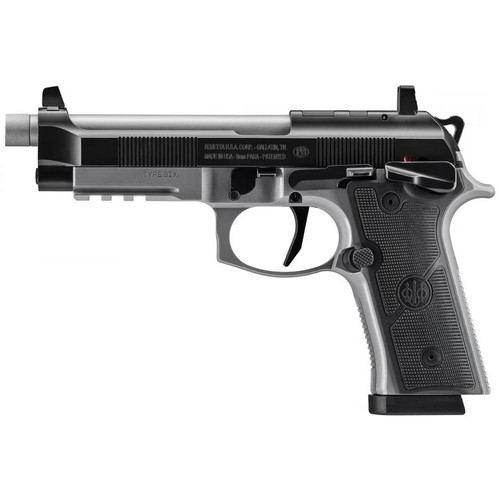 Beretta 92XI SAO Tactical 9mm Luger, 5.1" Barrel, 15+1, Black Steel / Stainless Steel