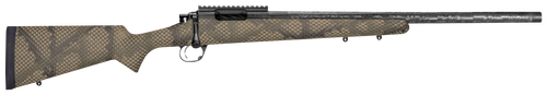Proof Research 135297 Glacier TI Full Size 7mm PRC 4+1 24" Carbon Fiber Match Grade Threaded Barrel, Black Cerakote Titanium Receivern w/Picatinny Rail, Fixed PROOF Hunter TFDE Carbon Fiber Stock