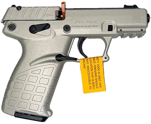 Kel-Tec P17SA P17  Sports South Exclusive Color, Compact Frame 22 LR 16+1 3.80" Black Steel Threaded Barrel, Shimmer Serrated Steel Slide, Shimmer Polymer Frame w/Picatinny Rail, Textured Grip