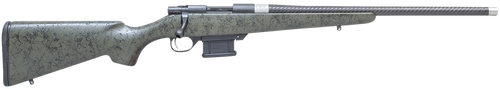 Howa HCE6ARCGRN 1500 Carbon Elevate 6mm ARC 20" Carbon Fiber Wrapped Threaded Barrel, Black Drilled & Tapped Steel Receiver, Fixed Stocky's OD Green w/Black Webbing Synthetic Stock, Right Hand