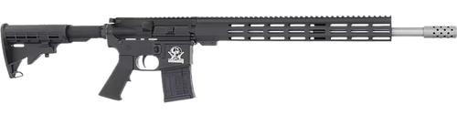 Great Lakes Firearms  AR-15  450 Bushmaster 5+1 18" Stainless Barrel, Black Rec, A2 Grip, Carbine Stock, Compensator