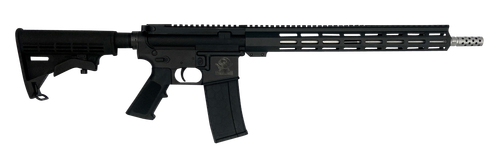Great Lakes Firearms GL15223SSLBLK AR-15  223 Wylde 30+1 16", Black, 15" M-Lok Handguard, Carbine Stock, A2 Grip, Muzzle Brake Left Hand