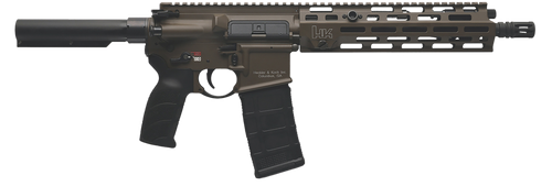 HK 81001201 MR556 A4 5.56x45mm 30+1 11" Black Threaded Barrel, M-LOK Handguard, Patriot Brown Picatinny Rail Receiver, Black Synthetic Pistol Tube, Black Polymer Grip, Ambidextrous