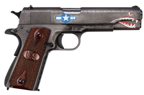 1911 Squadron WW2 45ACP 5" BLK/Gry/Wd 7rd
