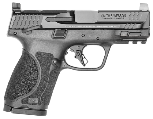 Smith & Wesson 13570 M&P M2.0  Compact 9mm Luger 15+1, 3.60" Black Armornite Stainless Steel Barrel & Optic Cut/Serrated Stainless Steel Slide, Matte Black Polymer Frame w/Picatinny Rail