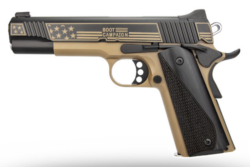 Kimber Mfg, Inc 3700896 DS Warrior LW Boot Campaign Bundle 9mm Luger 20+1 5" Stainless Deep Crown Barrel, KimPro Black Stainless Steel Engraved/Optic Cut/Serrated Slide, Black Anodized Aluminum Frame