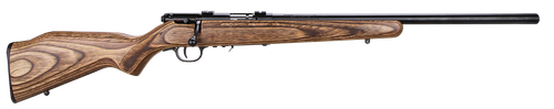Savage Arms 96734 93R17 BV Full Size 17 HMR 5+1 21" Matte Black Heavy Barrel, Matte Black Drilled & Tapped Carbon Steel Receiver, Natural Brown Fixed Laminate Stock, Right Hand