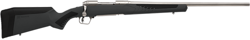 Savage Arms 57082 110 Storm Full Size 243 Win 4+1 22" Matte Stainless Button-Rifled Barrel, Matte Drilled & Tapped Stainless Steel Receiver, AccuStock Matte Gray Synthetic Stock, Right Hand
