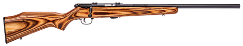 Savage Arms 25700 Mark II BV Full Size 22 LR 5+1 21" Matte Black Heavy Button Rifled Barrel, Matte Black Drilled & Tapped Carbon Steel Receiver, Satin Brown Fixed Laminate Stock, Right Hand