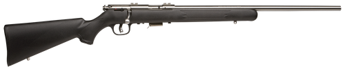 Savage Arms 91700 93 FSS Full Size 22 WMR 5+1 21" Matte Sporter Barrel, Matte Drilled & Tapped Stainless Steel Receiver, Matte Black Fixed Synthetic Stock, Right Hand