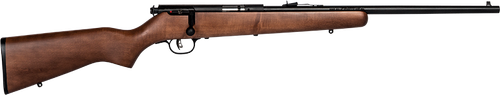 Savage Arms 60702 Mark I G Youth 22 Long/22 Short/22 LR 1rd 19" Black Satin Button Rifled Barrel, Satin Black Drilled & Tapped Carbon Steel Receiver, Satin Brown Fixed Wood Stock, Right Hand