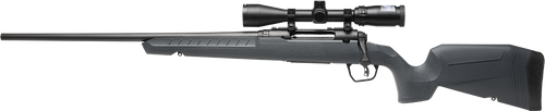 Savage Arms 32205 Axis 2 XP Combo Full Size 22-250 Rem 4+1 22" Black Sporter Barrel, Black Carbon Steel Receiver Drilled & Tapped, Gray Fixed Synthetic Stock, Weaver 3-9x40mm Scope, Left Hand