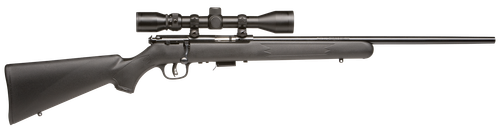 Savage Arms 96209 93R17 FXP w/Optic Full Size 17 HMR 5+1 21" Matte Black Button Rifled Barrel, Matte Black Drilled & Tapped Carbon Steel Receiver, Matte Black Fixed Synthetic Stock, 3-9x40mm Duplex Sc