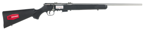 Savage Arms 96712 93R17 FSS Full Size 17 HMR 5+1 21" Matte Button Rifled Barrel, Matte Drilled & Tapped Stainless Steel Receiver, Matte Black Fixed Synthetic Stock, Right Hand