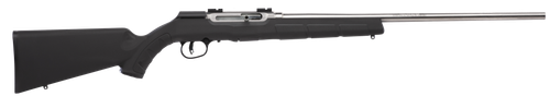 Savage Arms 47216 A22 FSS Full Size 22 LR 10+1 22" Matte Sporter Barrel, Matte Drilled & Tapped Stainless Steel Receiver, Matte Black Fixed Synthetic Stock, Right Hand