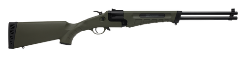 Savage Arms 23002 42 Takedown Full Size 22 LR/410 Gauge 1rd 20" Black Satin Sporter Barrel, Satin Black Carbon Steel Receiver, OD Green Fixed Synthetic Stock, Ambidextrous