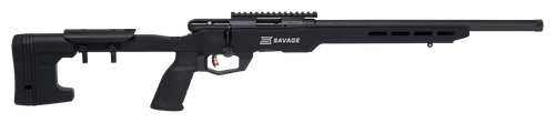 Savage Arms 70248 B Series Precision Full Size 22 LR 10+1 18" Matte Black Heavy Threaded Barrel, Matte Black Picatinny Rail Carbon Steel Receiver, Matte Black MDT ACC Chassis Aluminum Stock, Black Pol