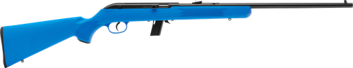 Savage Arms 40217 64 F Full Size 22 LR 10+1 21" Matte Black Carbon Steel Barrel, Matte Black Grooved Carbon Steel Receiver, Blue Fixed Synthetic Stock, Right Hand