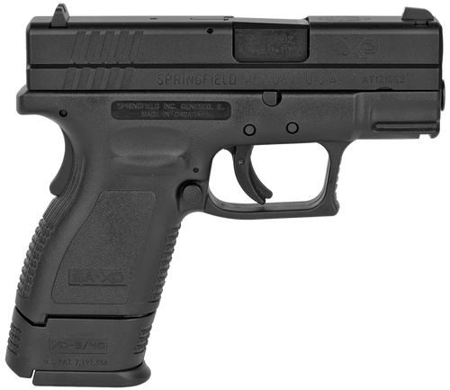 Springfield Armory XD9801 XD *CA Compliant Sub-Compact 9mm Luger 10+1, 3" Black Melonite Steel Barrel & Serrated Slide, Black Polymer Frame w/Picatinny Rail, Black Polymer Grip