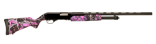 Stevens 22560 320 Field Compact 20 Gauge Pump 3" 5+1 26" Matte Black Vent Rib Barrel, Matte Black Aluminum Drilled & Tapped Receiver, Fixed Muddy Girl Synthetic Stock, Ambidextrous
