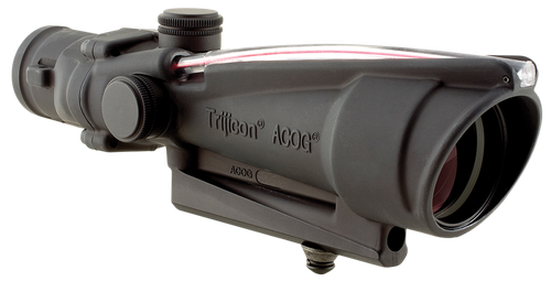 Trijicon 100136 ACOG  Black Hardcoat Anodized 3.5x35mm Illuminated Red Donut .223/5.56 BDC Reticle