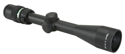 Trijicon 200008 AccuPoint  Black Hardcoat Anodized 3-9x 40mm 1" Tube Illuminated Green Triangle Post Reticle