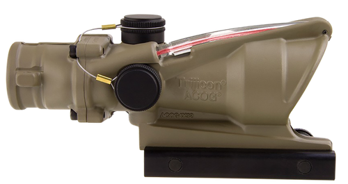 Trijicon 100310 ACOG  Flat Dark Earth 4x32mm Illuminated Red Chevron .223/5.56 BDC Reticle