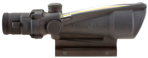 Trijicon 100146 ACOG  Matte Black 3.5x35mm Illuminated Amber Chevron .223/5.56 BDC Reticle
