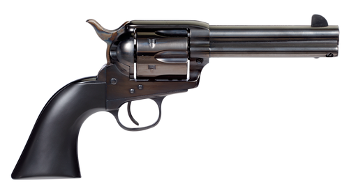 Taylors & Company 555161 Devil Anse  45 Colt (LC) Caliber with 4.75" Blued Finish Barrel, 6rd Capacity Blued Finish Cylinder, Color Case Hardened Finish Steel Frame & Matte Black Wood Grip