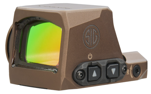 Sig Sauer Electro-Optics SORX1202 Romeo-X Compact Flat Dark Earth 1x24mm 2 MOA Red Dot/32 MOA Circle Reticle, Fits Sig P365 Pistol