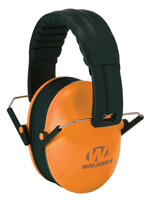 Walker's GWPFKDMOR Baby & Kids Passive Muff 23 dB Over the Head Orange Polymer