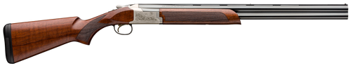 Browning 0182093004 Citori 725 Feather Full Size 12 Gauge Break Open 3" 2rd 28" Blued Over/Under Vent Rib Barrel, Engraved Silver Nitride Aluminum Receiver, Fixed Grade II/III Black Walnut Stock