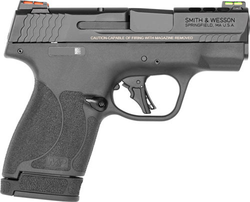 S&W PC M&P9 SHLD PLUS 9MM 3.1" PORTED FIBER OPTICS 13/10 MAGS