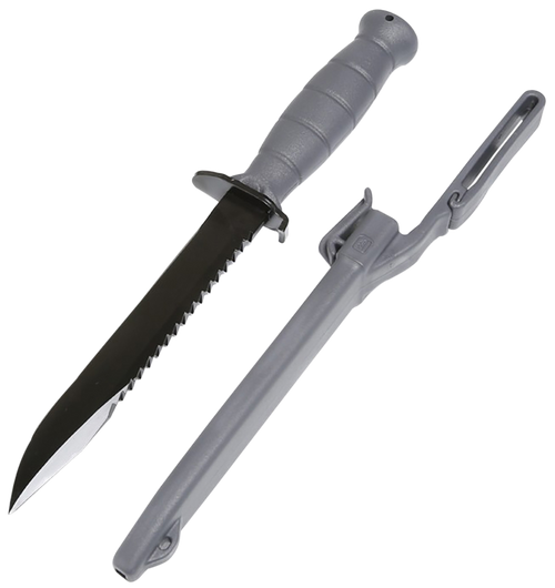 Glock KG039180 Field  7" Fixed Clip Point Plain/Saw Black High Carbon Steel Blade/ Gray Textured Trimond Polymer Handle Clamshell Packaging