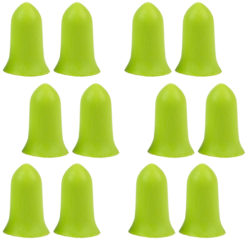 Allen 4136 Tapered Foam Ear Plugs 32 dB Lime Green 6 Pair