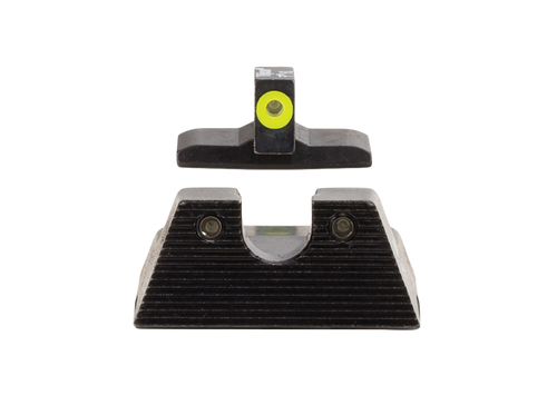 Trijicon 600895 HD XR Night Sight Set Green Tritium/Yellow Outline Front, Green Tritium Rear, Black Frame, Fits H&K VP9/45C/45C Tactical/P30/P30L/P30SK