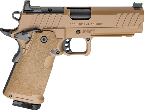 Springfield Armory PH9117AOSCBLC 1911 DS Prodigy 9mm 10+1 4.25" Coyote Brown Cerakote Optic Ready Carbon Steel Slide Polymer Grip