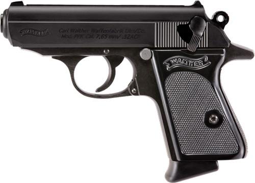 WALTHER PPK 32ACP BLACK FS 6+1 RD BLACK SYNTHETIC GRIPS