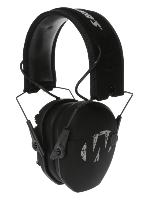 Walker's GWPRSEMFS Razor Slim Electronic Freedom Muff 23 dB Over the Head Black w/Distressed Walker's Logo Polymer