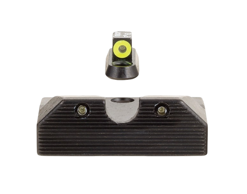 Trijicon 601080 HD XR Night Sight Set Green Tritium/Yellow Outline Front, Green Tritium Rear, Black Frame, Fits CZ P-10/P-10C