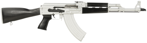 Zastava Arms Usa ZR7762CSB ZPAPM70  7.62x39mm 30+1 16.30" Black Chrome Lined Steel Barrel, Silver Receiver, Black Polymer Handguard, Fixed Dark Walnut Synthetic Stock